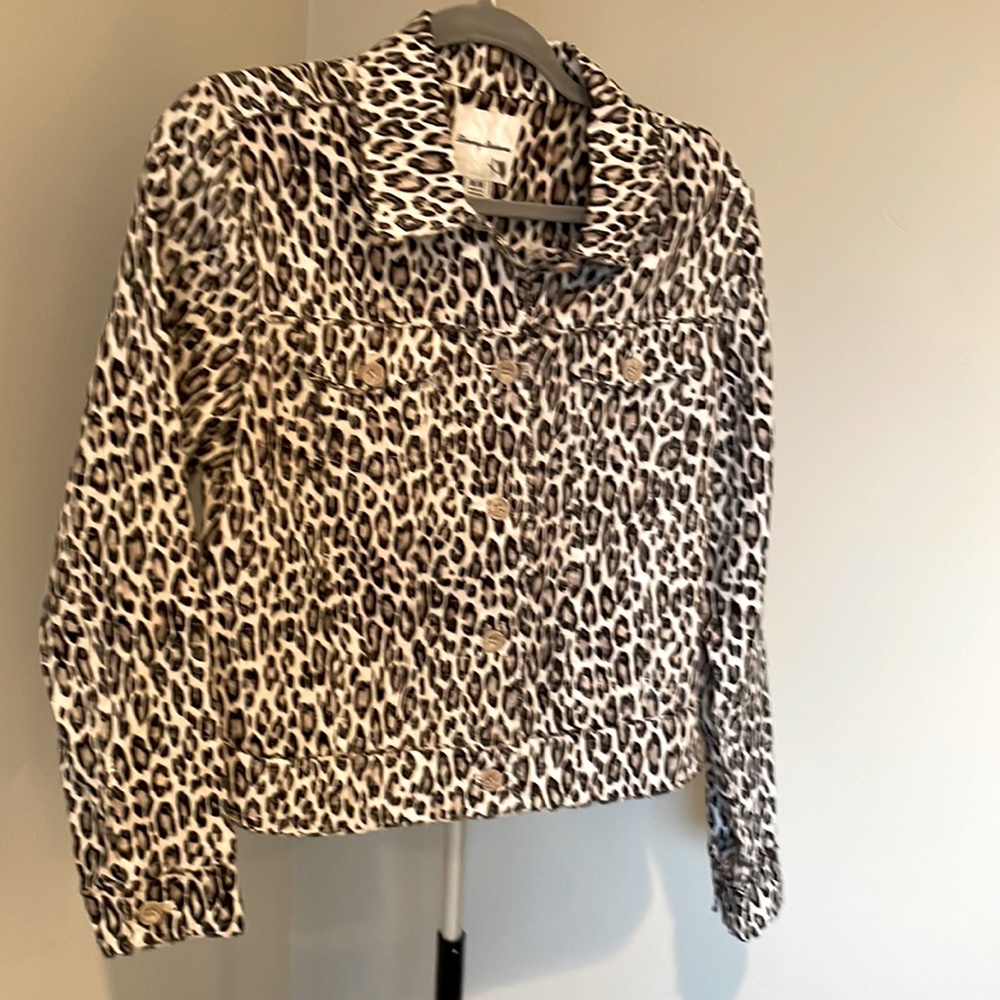 Tommy Bahama linen cheetah print jacket, size Medium